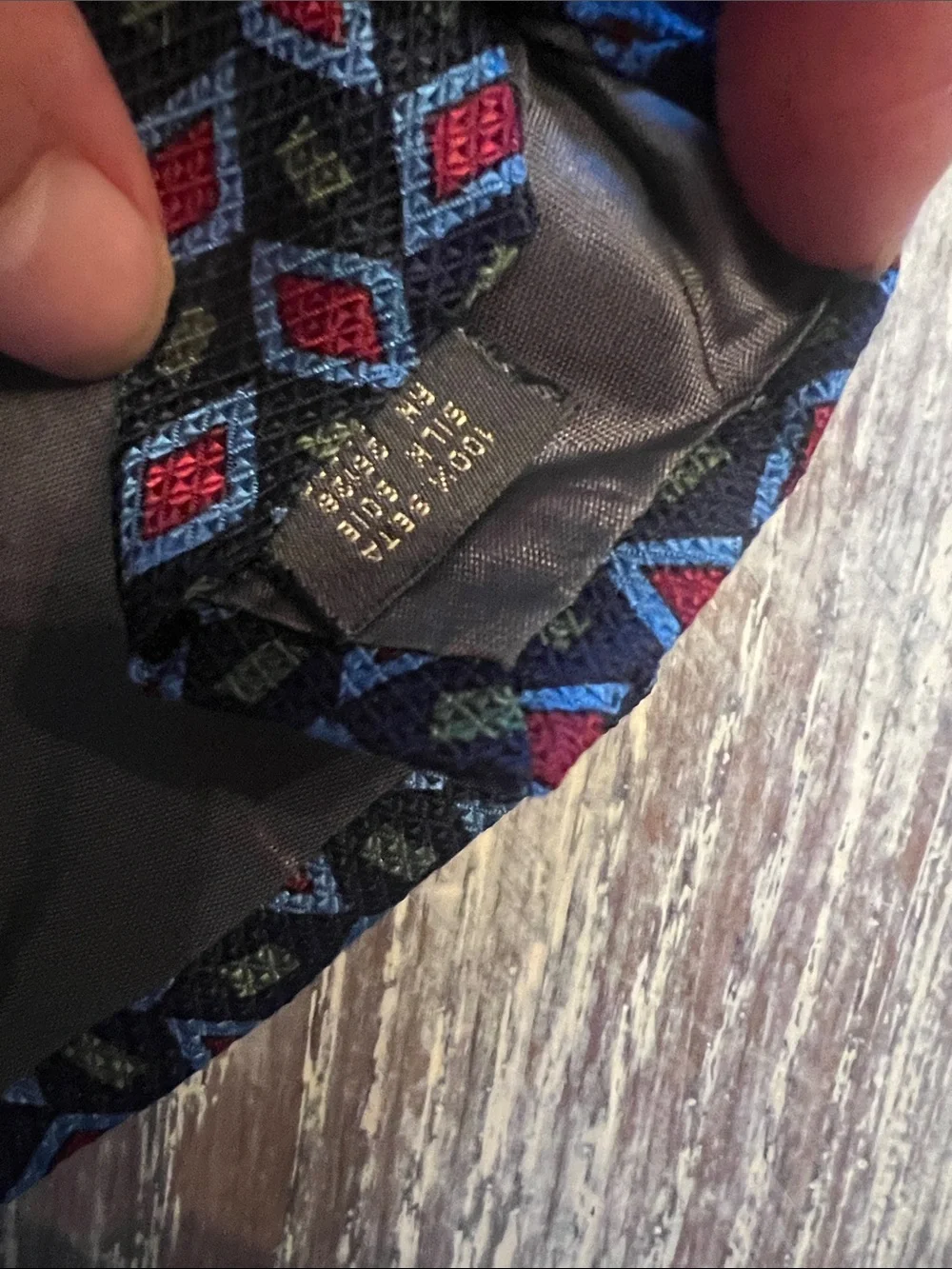 Assorted set of 4 Men's Burgundy, red & Blue patterned  Ties. Business Style